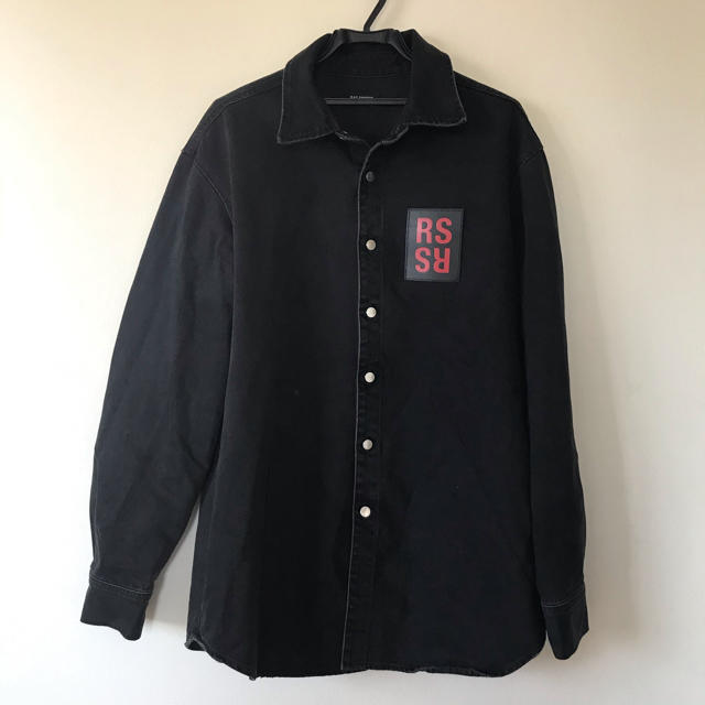 RAF SIMONS ラフシモンズ デニムシャツ ブラック RAF SIMONS ラフシモンズ デニムシャツ ブラック