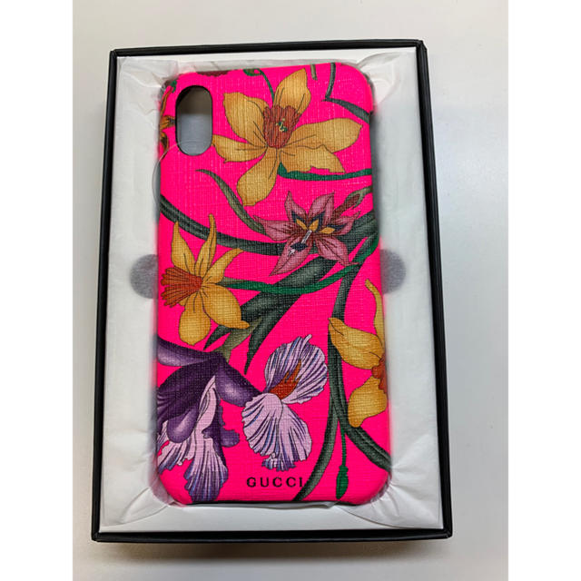 Gucci - 新品　フローラ プリントiPhone X\XSケース　ピンクの通販