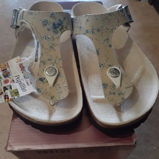 ビルケンシュトック(BIRKENSTOCK)のBIRKENSTOCKブルーフラワーガーデン22.5cm(サンダル)