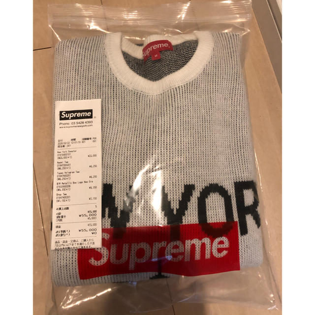 supreme new york sweater ny box シュプリームメンズ