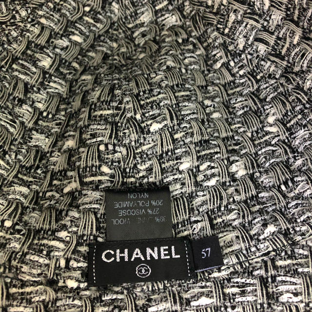 CHANEL(シャネル)のシャネル　CHANEL ハット　ツイード 帽子 レディースの帽子(ハット)の商品写真