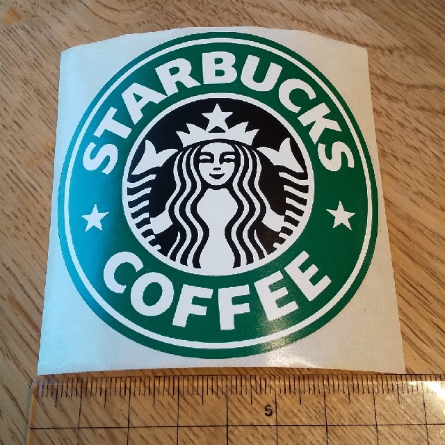 Starbucks Coffee(スターバックスコーヒー)のスタバ スターバックス 旧ロゴステッカー  ハンドメイドの文具/ステーショナリー(しおり/ステッカー)の商品写真