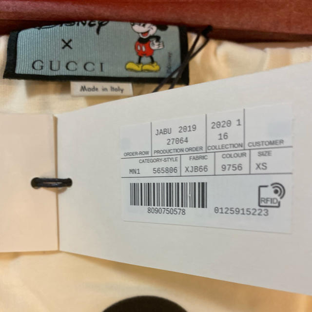 Gucci(グッチ)のGG lover様専用最終値下げ！【新品・未使用】GUCCI ミッキーコラボ　 レディースのトップス(Tシャツ(半袖/袖なし))の商品写真