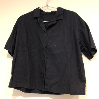 ジーユー(GU)のオープンカラーシャツ 半袖シャツ(シャツ/ブラウス(半袖/袖なし))