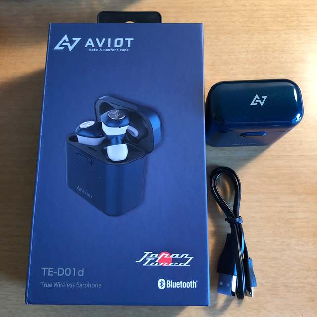 AVIOT Bluetoothイヤホン 完全ワイヤレス TE-D01d ネイビー 1