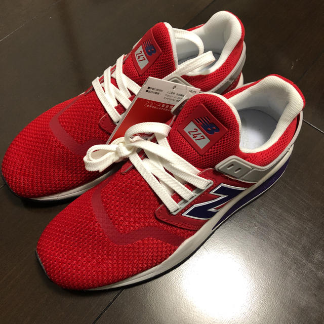 New Balance(ニューバランス)のニューバランス MS247NMT レッド レディース スニーカー 22.5センチ レディースの靴/シューズ(スニーカー)の商品写真