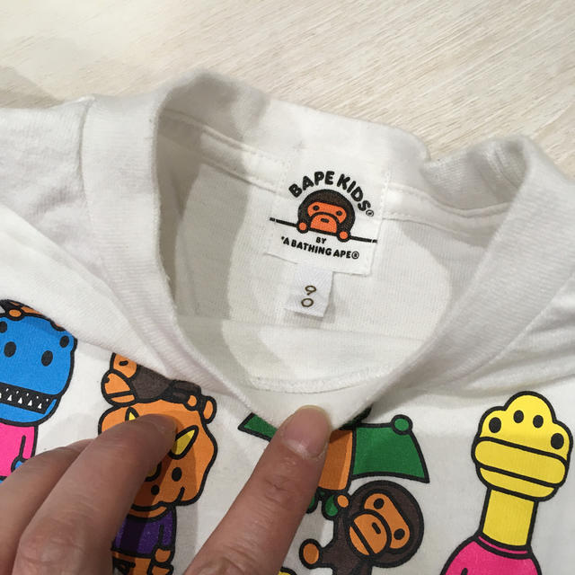 A BATHING APE(アベイシングエイプ)の@さん専用！BAPE KIDS Tシャツ　サイズ90  キッズ/ベビー/マタニティのキッズ服男の子用(90cm~)(その他)の商品写真