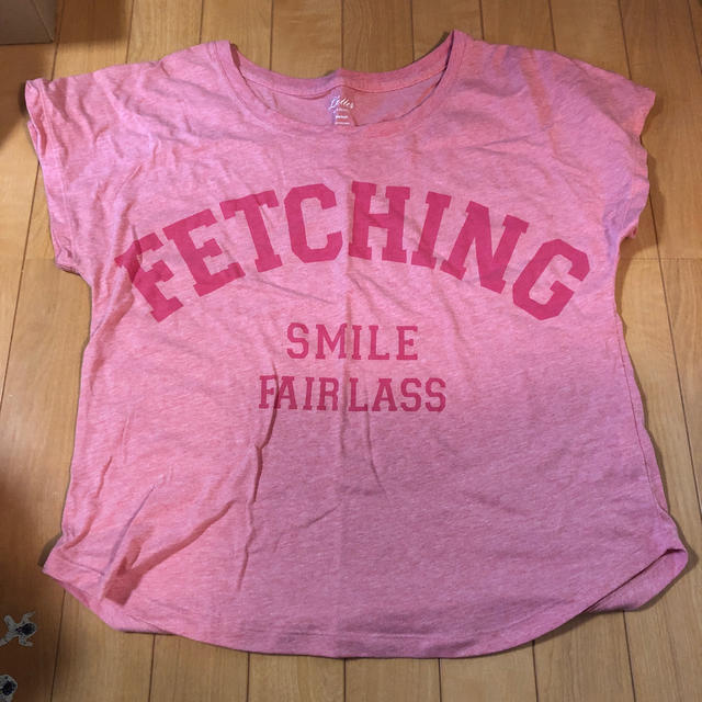 BACK NUMBER(バックナンバー)のレディース Tシャツ　半袖　M ピンク　ライトオン　バックナンバー　レター レディースのトップス(Tシャツ(半袖/袖なし))の商品写真