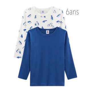 プチバトー(PETIT BATEAU)のlapine様専用♡6ans プチバトー ペンギン長袖Ｔシャツ２枚組(Tシャツ/カットソー)