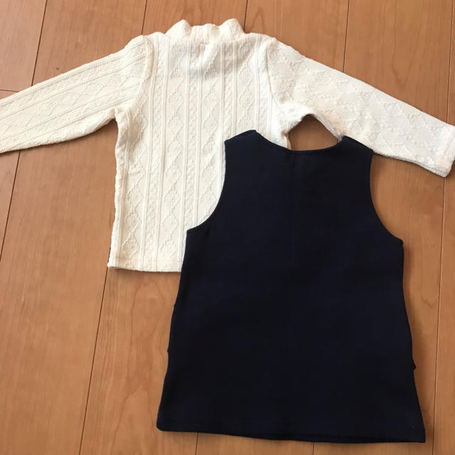 petit main(プティマイン)の【美品】プチマイン  ワンピース カットソー 90 キッズ/ベビー/マタニティのキッズ服女の子用(90cm~)(ワンピース)の商品写真