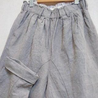 美品 tumugu✨ツムグ 麻 リネン100％ サルエル イージーパンツ