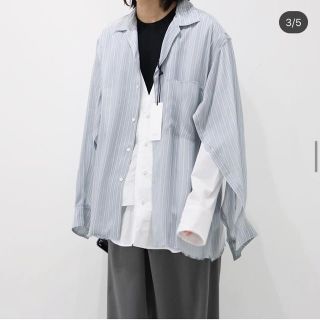 YOKE 20ss oversized stripe shirts