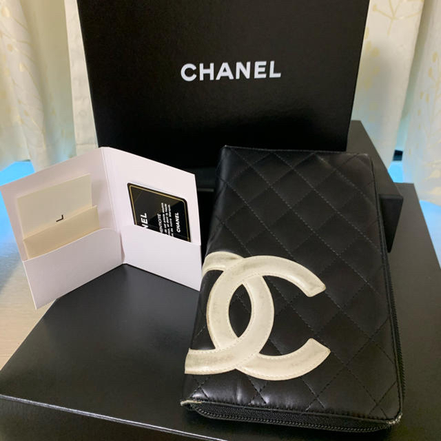 CHANEL(シャネル)の【あおちゃん　様　専用】　シャネル　カンボン　ラウンドファスナー　難あり レディースのファッション小物(財布)の商品写真