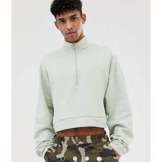 エイソス(asos)のASOSミントカラー スウェット トレーナー(トレーナー/スウェット)