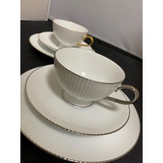 ノリタケ(Noritake)のNoritake ノリタケ カップ&ソーサー ダイヤモンドコレクション 2客(食器)