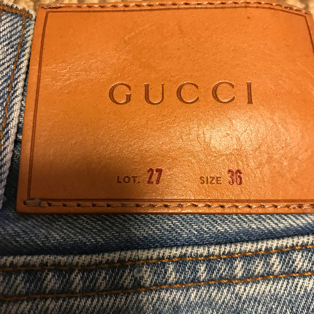 Gucci(グッチ)の登坂広臣着　GUCCI 落書き　ペイント　デニム　サイズ36 メンズのパンツ(デニム/ジーンズ)の商品写真