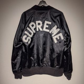 シュプリーム(Supreme)のsupreme Champion 13SS Satin Jacket スタジャン(スタジャン)