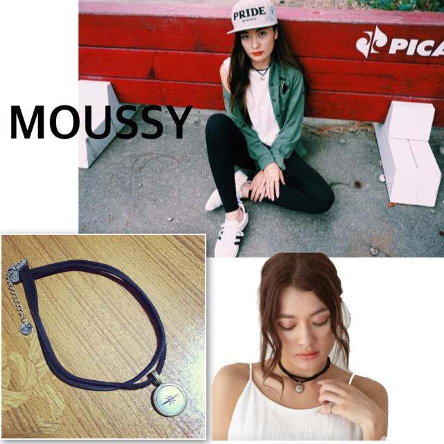 moussy(マウジー)のMOUSSY♡コインチョーカー レディースのアクセサリー(ネックレス)の商品写真