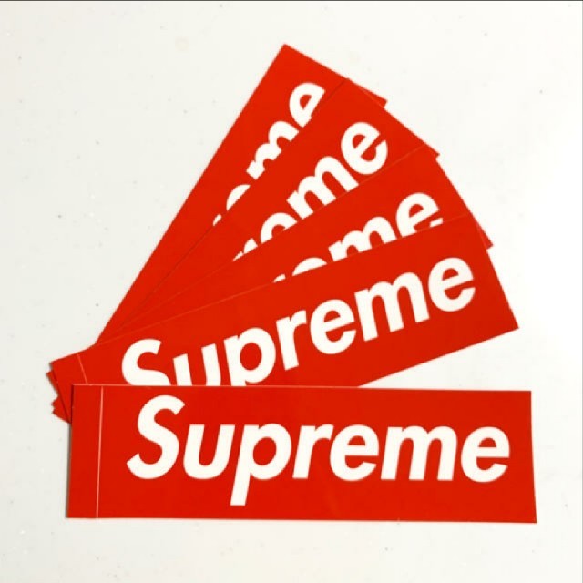 Supreme(シュプリーム)のSupreme Box Logo ステッカーシール レッド5枚セット メンズのファッション小物(その他)の商品写真