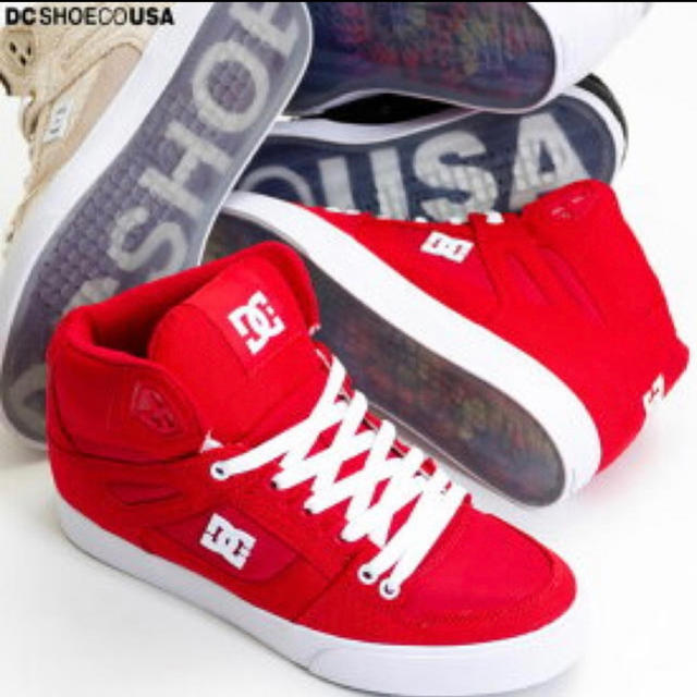 DC SHOES - DCハイカットスニーカー(赤) ♡ドナルド♡様専用の DC SHOES - DCハイカットスニーカー(赤) ♡ドナルド♡様専用の