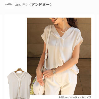 新品未使用◆スキッパーシャツ(シャツ/ブラウス(半袖/袖なし))