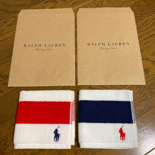 ラルフローレン(Ralph Lauren)の【新品　未使用】ラルフローレン タオルハンカチ 2枚(ハンカチ)