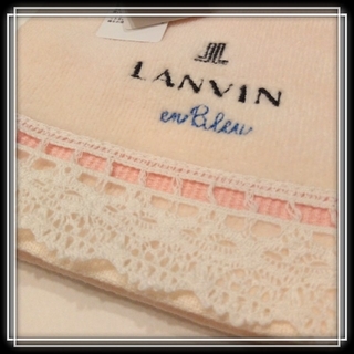 ランバンオンブルー(LANVIN en Bleu)の⑩ 新品 LANVIN en Blue タオル ハンカチ　ランバン　レース(ハンカチ)