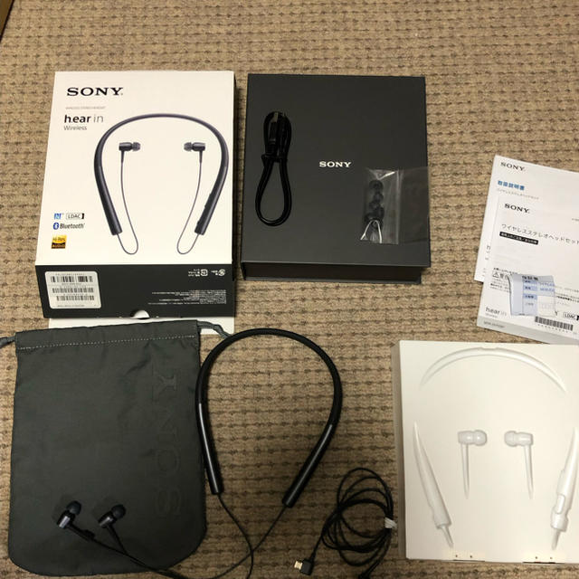 SONY(ソニー)のh.ear in Wireless MDR-EX750BT スマホ/家電/カメラのオーディオ機器(ヘッドフォン/イヤフォン)の商品写真