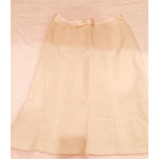 M'S GRACY(エムズグレイシー)のエムズグレイシー  リボン チューリップ スカート ピンク レディースのスカート(ひざ丈スカート)の商品写真