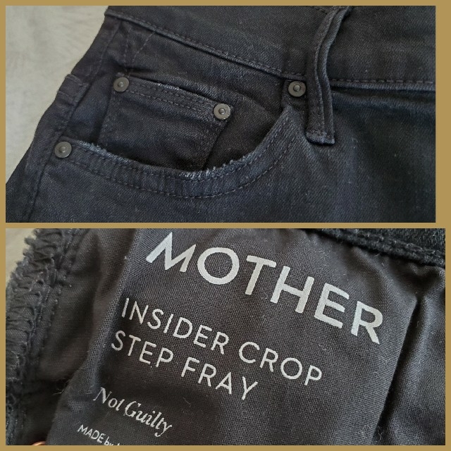 mother(マザー)のMOTHER INSIDER CROP STEP FRAY 27 レディースのパンツ(デニム/ジーンズ)の商品写真
