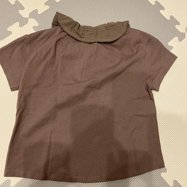 futafuta(フタフタ)のテータテート  フリル　エリ　Tシャツ　100cm キッズ/ベビー/マタニティのキッズ服女の子用(90cm~)(Tシャツ/カットソー)の商品写真