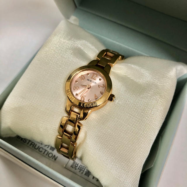 MK MICHEL KLEIN(エムケーミッシェルクラン)のMICHEL KLEIN 腕時計　ピンクゴールド レディースのファッション小物(腕時計)の商品写真
