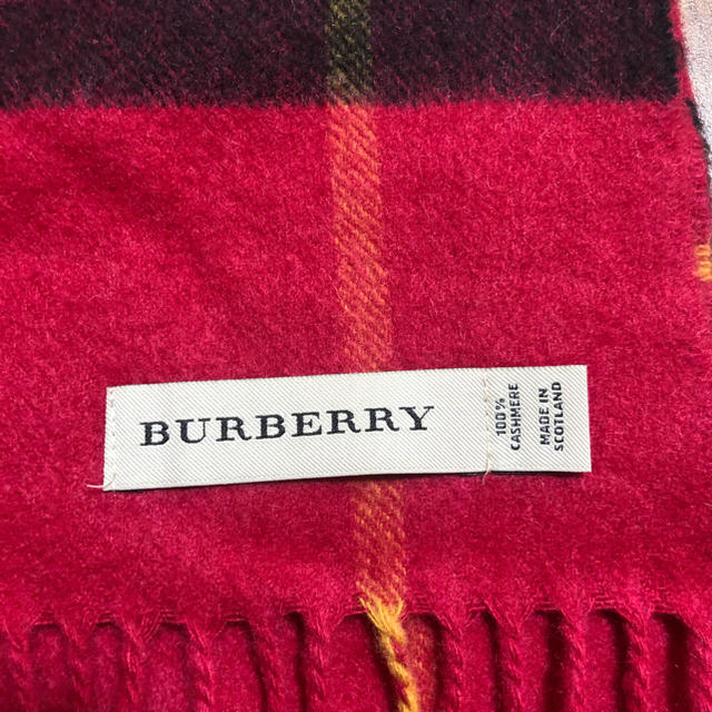 BURBERRY(バーバリー)の正規品　バーバリー　マフラー　ストール　ピンク レディースのファッション小物(マフラー/ショール)の商品写真