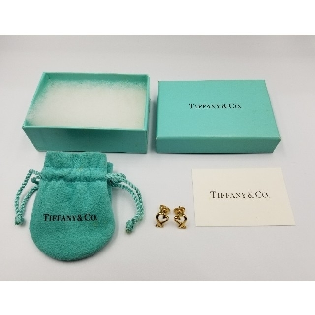 Tiffany & Co.(ティファニー)のgreenさま専用　ティファニー　ラビングハートピアス　18金イエローゴールド レディースのアクセサリー(ピアス)の商品写真