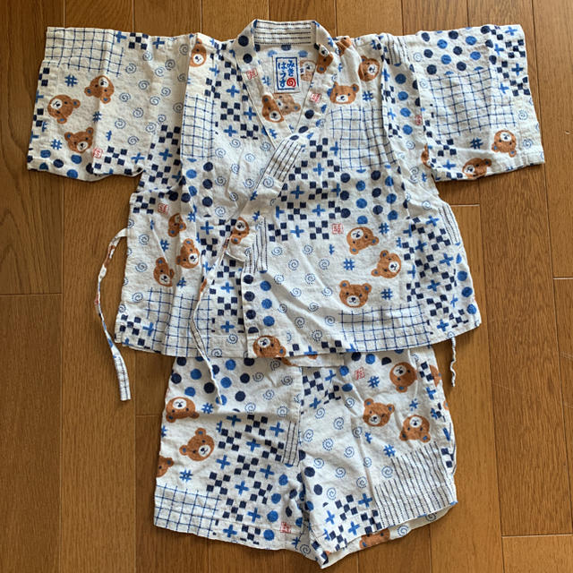 mikihouse(ミキハウス)のMIKI HOUSE 甚平 男の子 90cm キッズ/ベビー/マタニティのキッズ服男の子用(90cm~)(甚平/浴衣)の商品写真