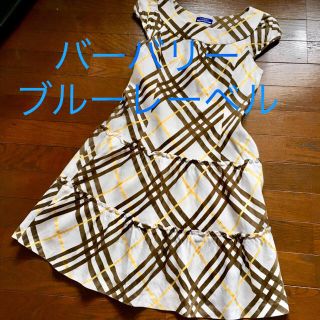 バーバリーブルーレーベル(BURBERRY BLUE LABEL)のバーバリー ブルーレーベル ワンピース 38号(ひざ丈ワンピース)