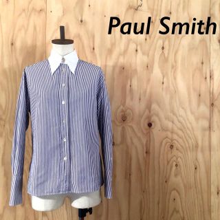 ポールスミス(Paul Smith)のPaul Smith クレリックシャツ ストライプ ドレスシャツ ホワイト(シャツ/ブラウス(長袖/七分))