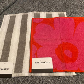 マリメッコ(marimekko)のマリメッコハンドタオル2枚セット(ハンカチ)