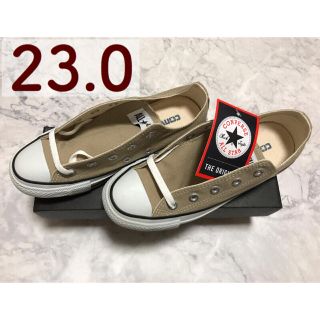 コンバース(CONVERSE)のコンバース キャンバス オールスター OX ベージュ ローカット 23.0(スニーカー)