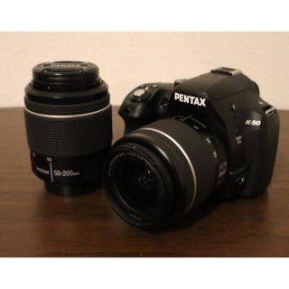 ペンタックス(PENTAX)のPENTAX k-50 ダブルレンズキット　おまけ付き(デジタル一眼)