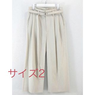 コモリ(COMOLI)のURU Cotton gabardine 2 tuck pants (スラックス)