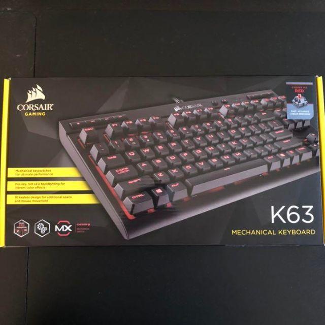 新品】 CORSAIR ゲーミングキーボード CH-9115020-JP - PC周辺機器 日本語キーボード Corsair K63 Red
