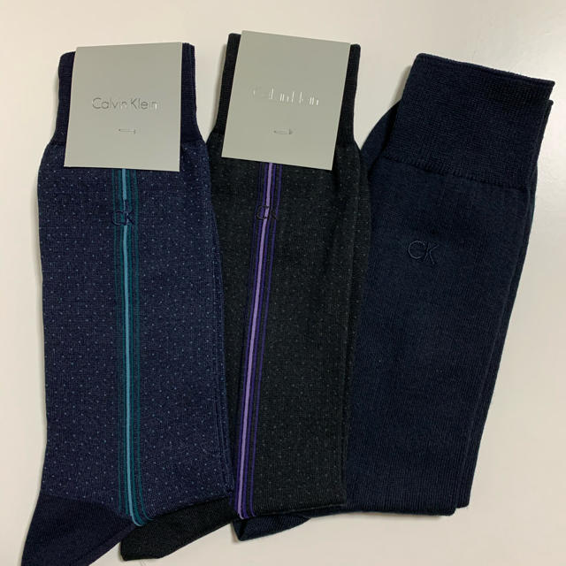 Calvin Klein(カルバンクライン)の新品　カルバンクライン　靴下3足セット メンズのレッグウェア(ソックス)の商品写真