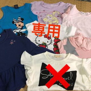 ユニクロ(UNIQLO)の【専用】女の子Tシャツ&タンクトップ　６枚セット(Tシャツ/カットソー)