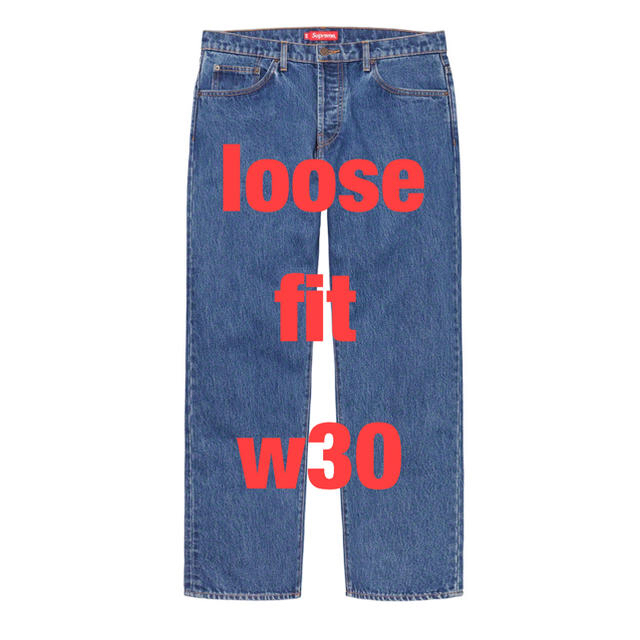 WashedBlueSIZE20ss supreme Loose Fit Jean