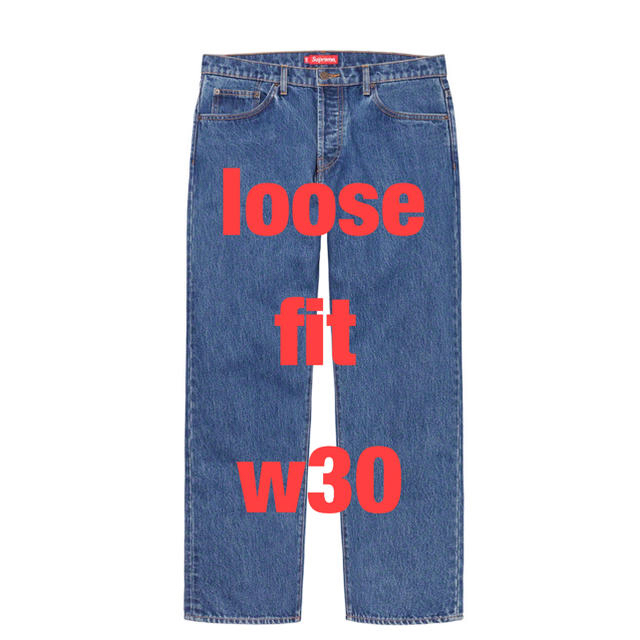 【30インチ】Supreme 20ss loose fit jean