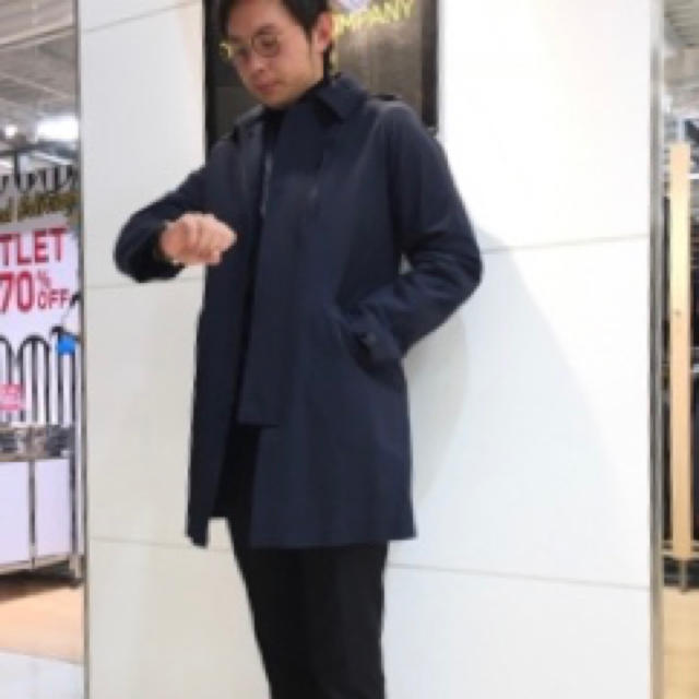 THE SUIT COMPANY(スーツカンパニー)のスーツカンパニー スプリングコート ステンカラー L ネイビー 新品 メンズのジャケット/アウター(ステンカラーコート)の商品写真