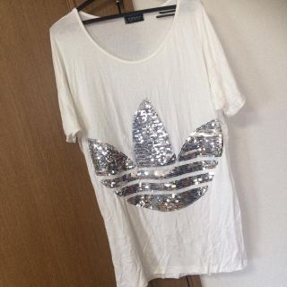 トップショップ(TOPSHOP)のTOPSHOP＊スパンコールTシャツ(Tシャツ(半袖/袖なし))