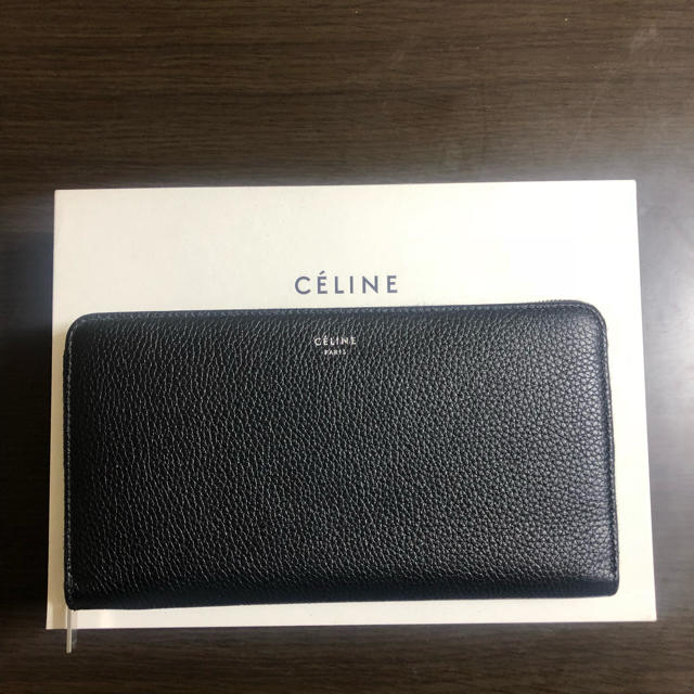 カーフレザー仕様celine 財布 バイカラー ウォレット フィービー