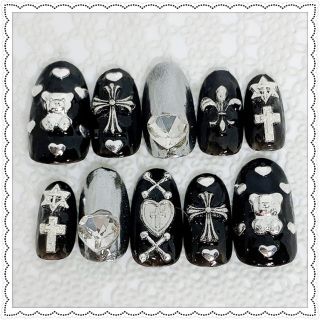 ブラック ベアー ネイルチップ ブラック ベアー ネイルチップ